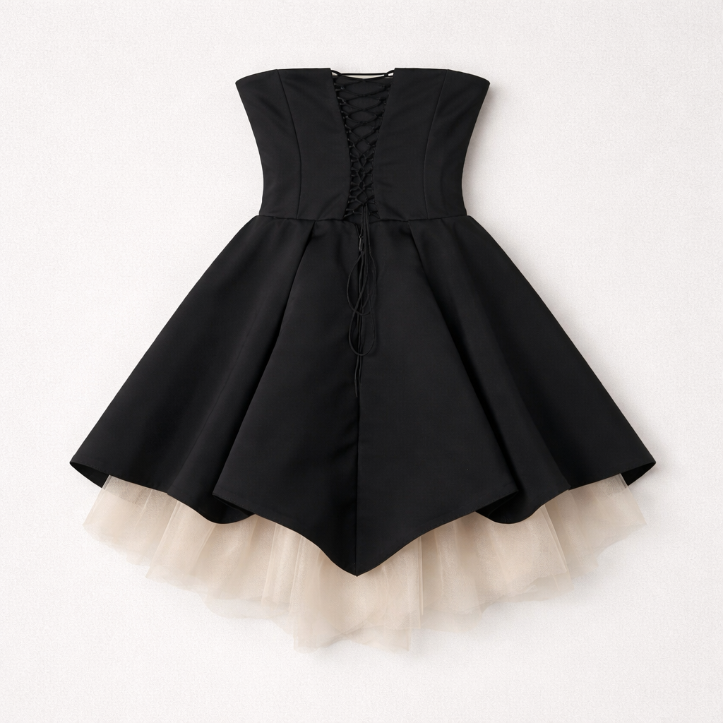 Rochie elegantă din tafta scurtă