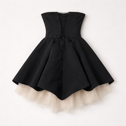 Rochie elegantă din tafta scurtă