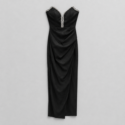 Rochie neagră cu corset