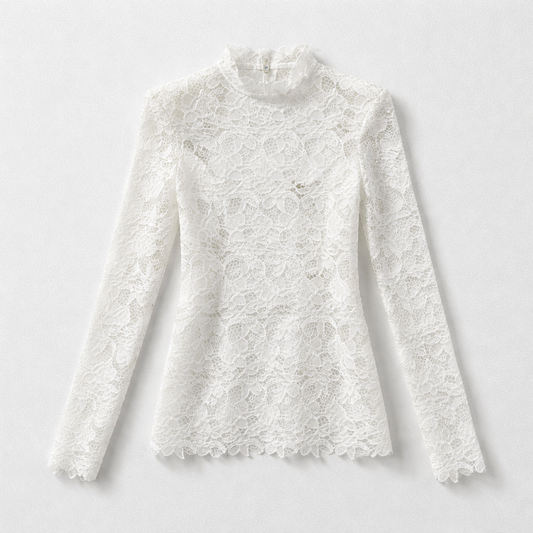 Rochie albă din broderie