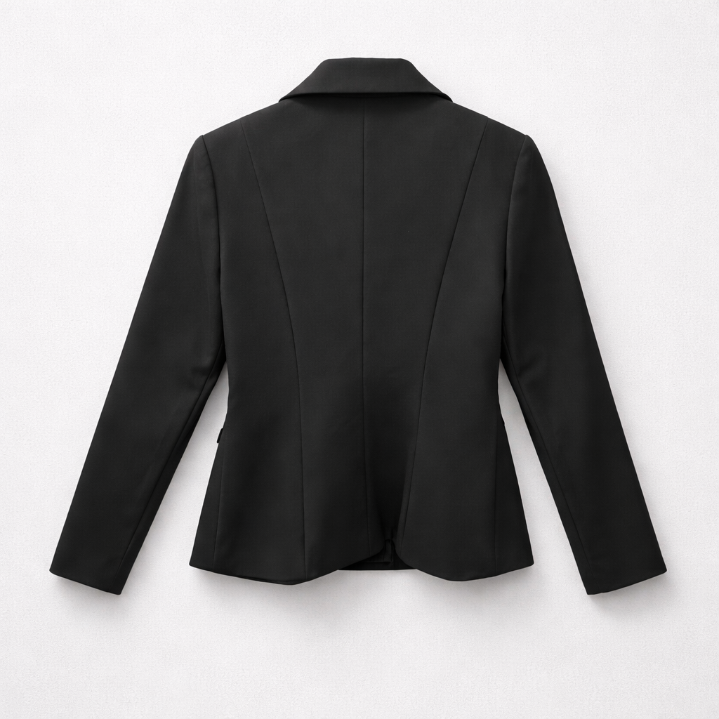 Costum negru elegant damă cu sacou și pantalon