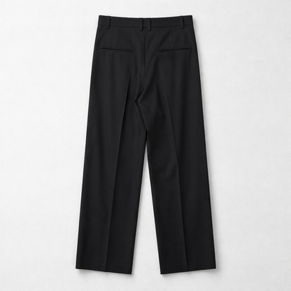Pantaloni negri eleganți cu croială largă
